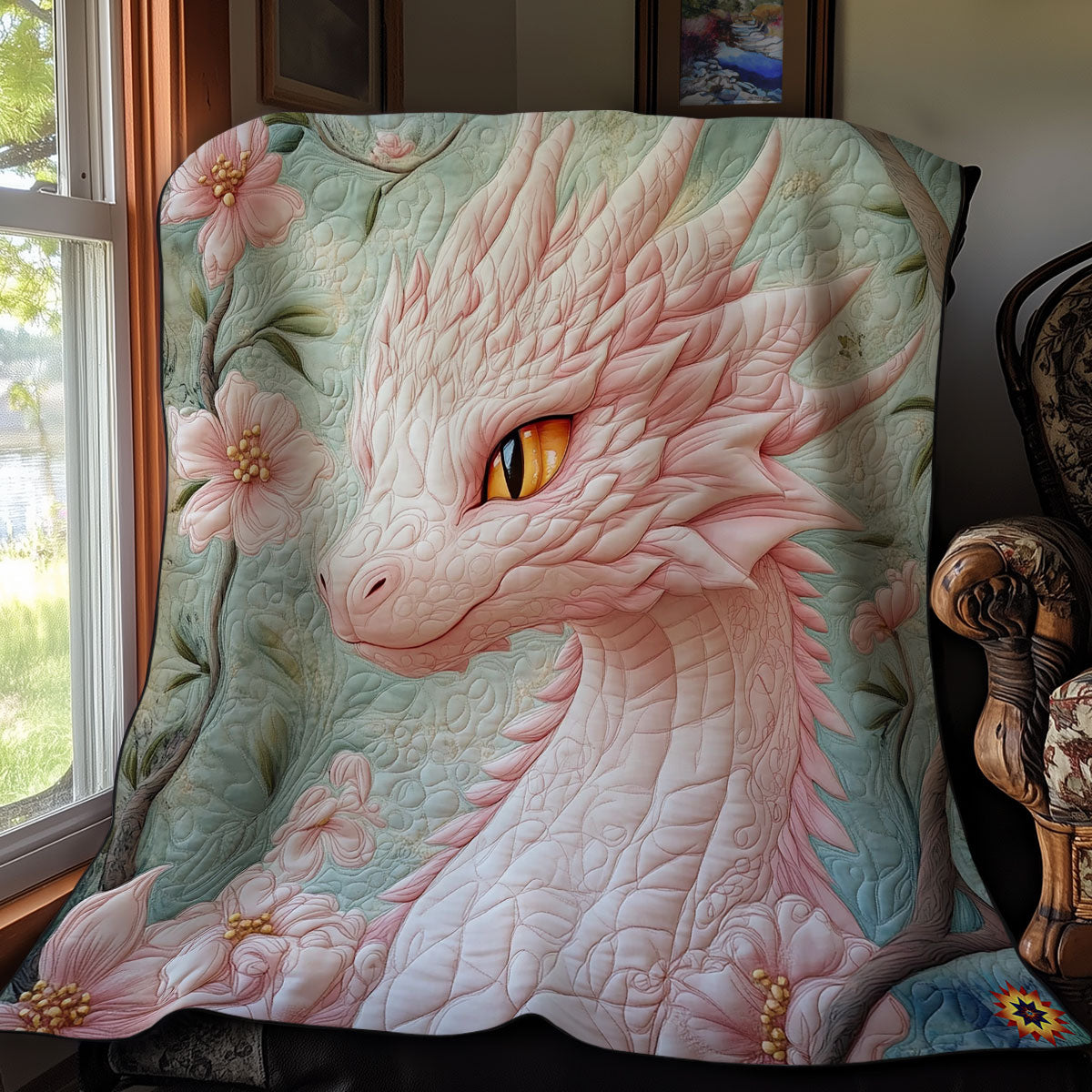 Pink Dragon WY2911026CL Quilt