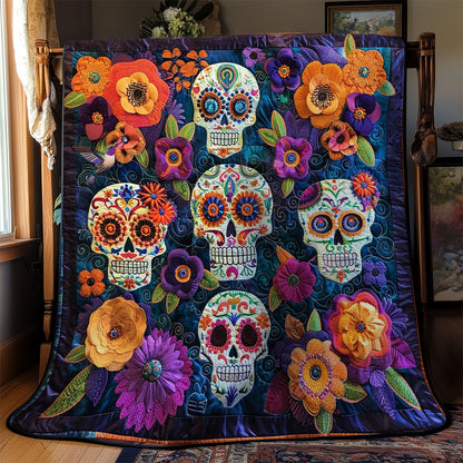 Floral Skull WN2810037CL Quilt