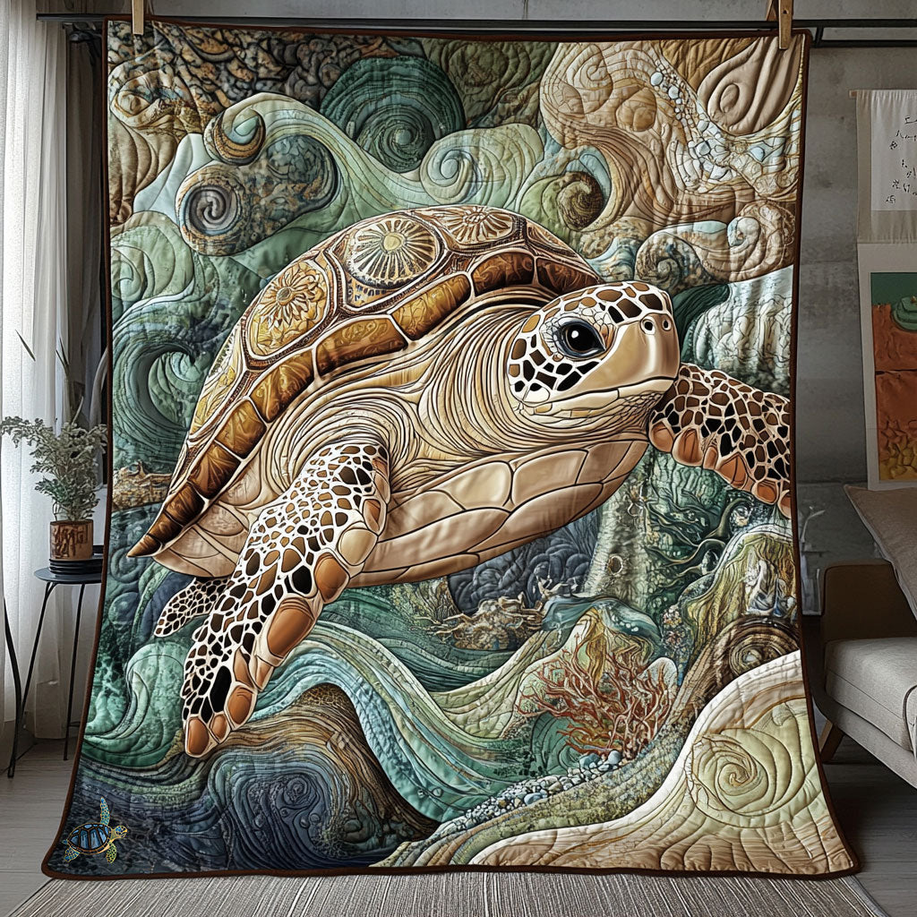 Ancient Turtle  WU2610060CL Quilt