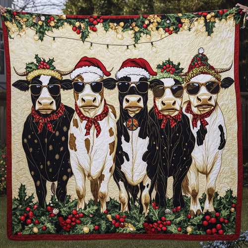 Cow Christmas WT1010020CL Quilt