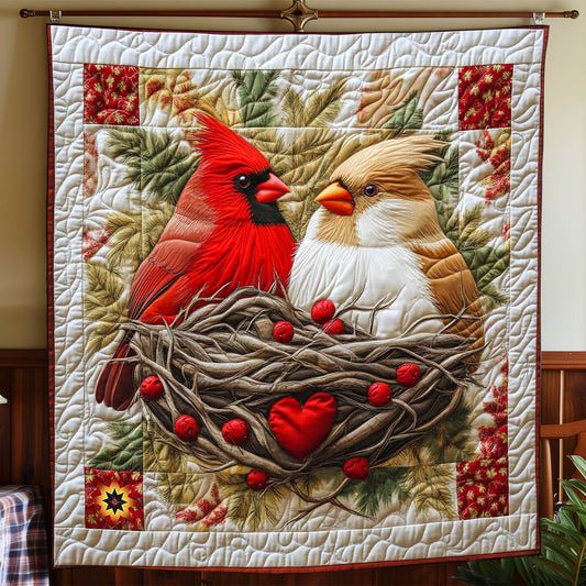 Valentine Cardinal Nest WP2412017CL Quilt