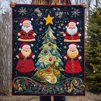 Santa Christmas Tree WP1909029CL Quilt