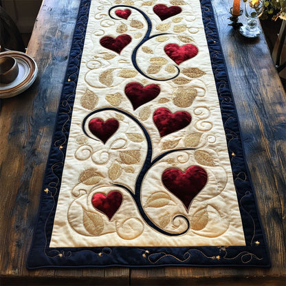 Hearts Lover WY2802084CL Quilted Table Runner
