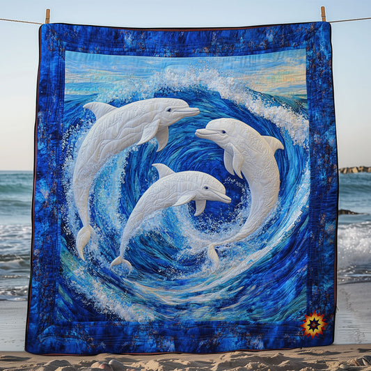 Wave Dolphin WY1411013CL Quilt