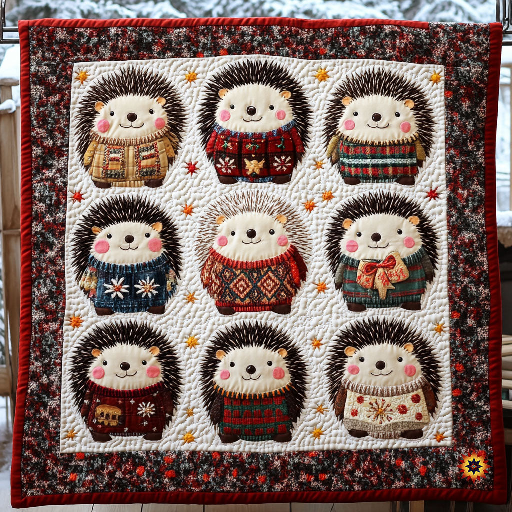 Winter Of Hedgehog WY1311001CL Quilt