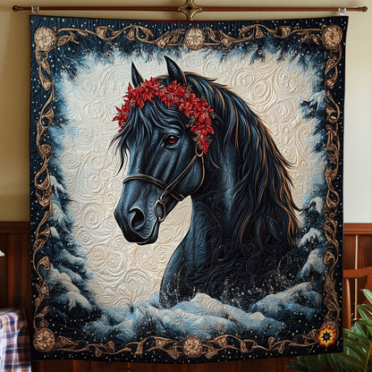 Winter Black Horse WY2311029CL Quilt