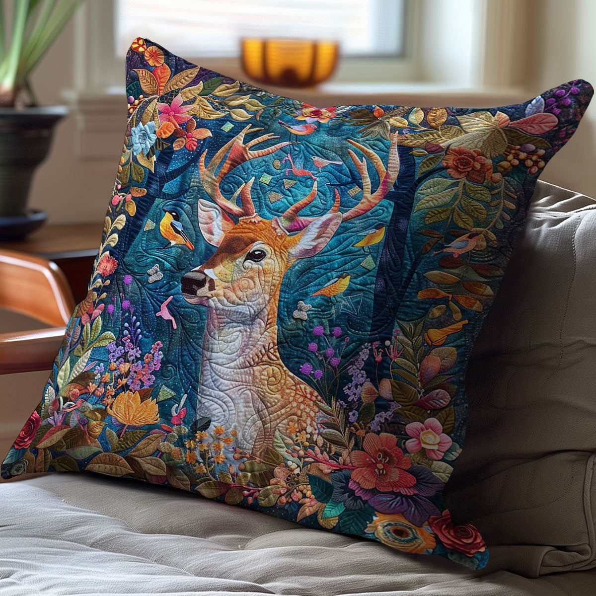 Dreamy Deer WJ1209038CL Quilt Pillow Case