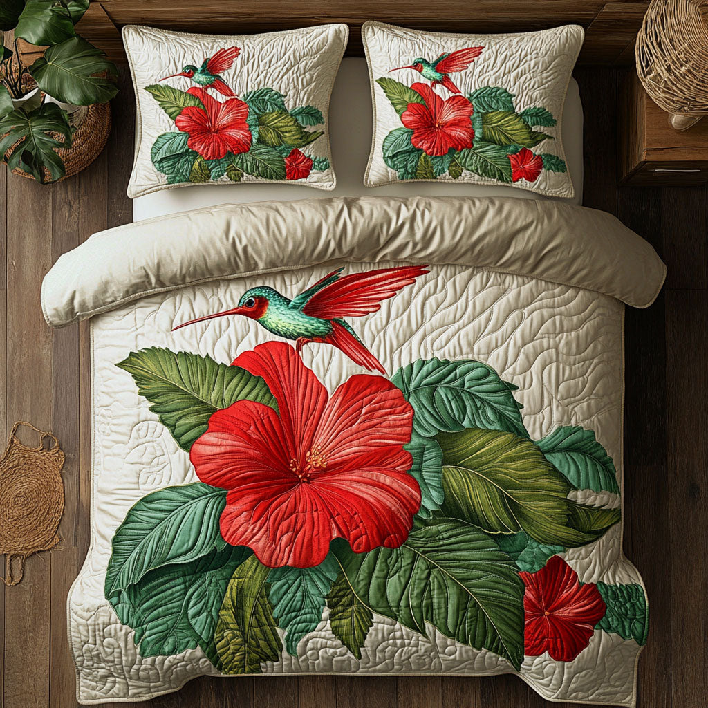 Hummingbird Hibiscus CW3006025CL Duvet Cover Set