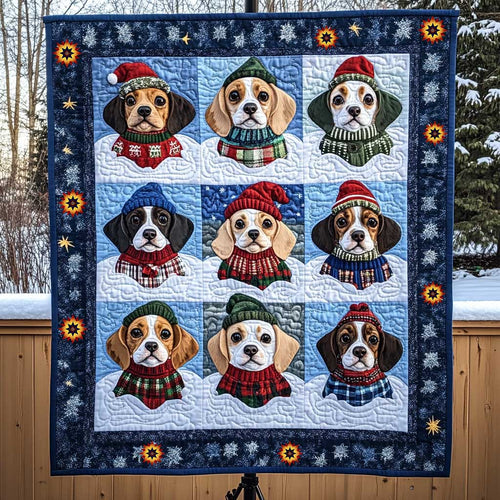 Snowman Beagle WP0810047CL Quilt