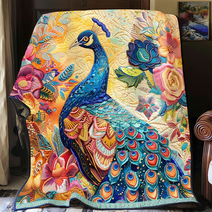 Floral Exquisite Peacock WP0609021CL Quilt