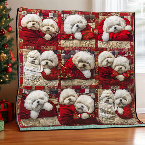 Chilling Bichon WP0609014CL Quilt