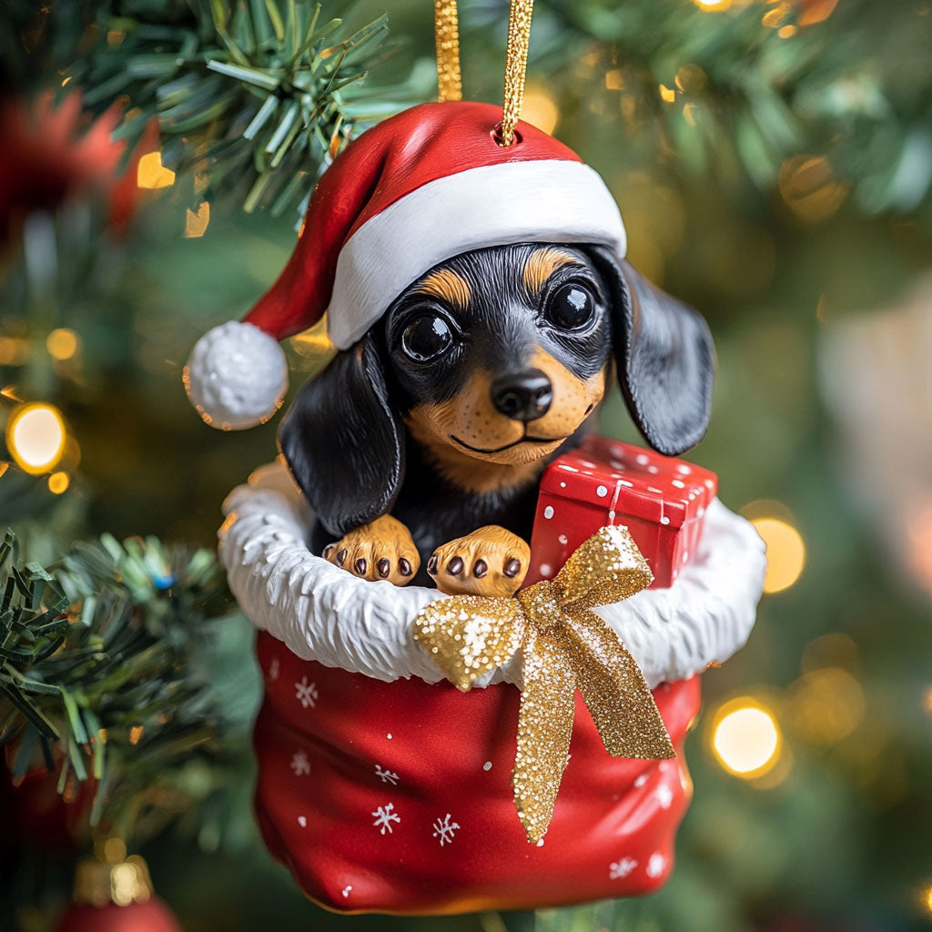 Cozy Doxie CP1510041CL Christmas Ornament