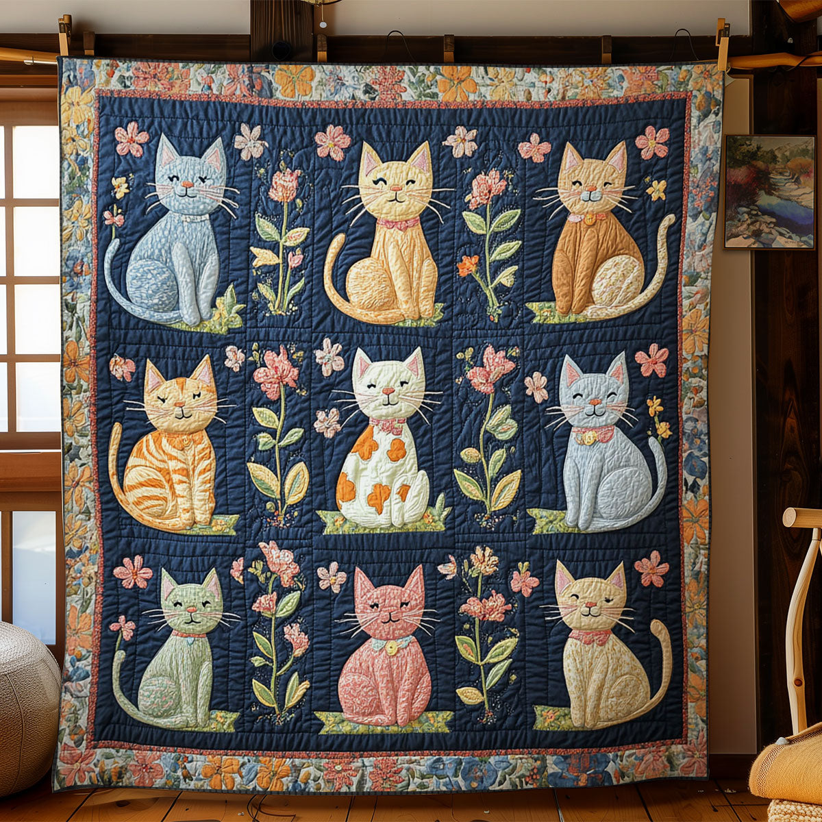 Cats WY1902072CL Quilt