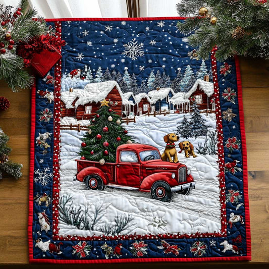 Dachshund Christmas Cheer WN2609101CL Quilted Table Runner