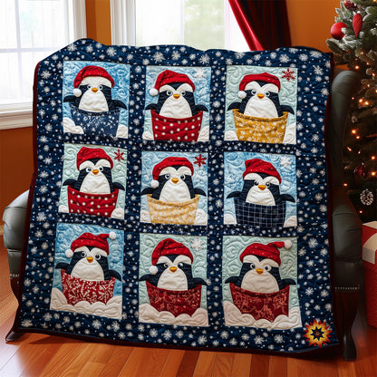 Penguins In The Bucket WY2311008CL Quilt