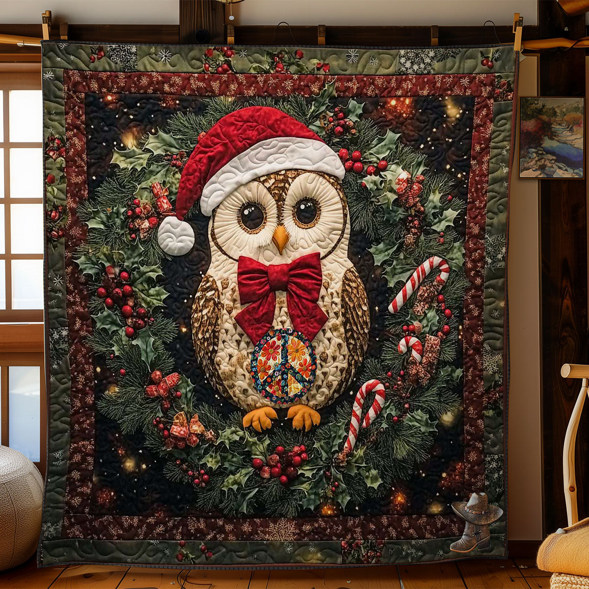 Winter Owl Wonderland WN2911007CL Quilt