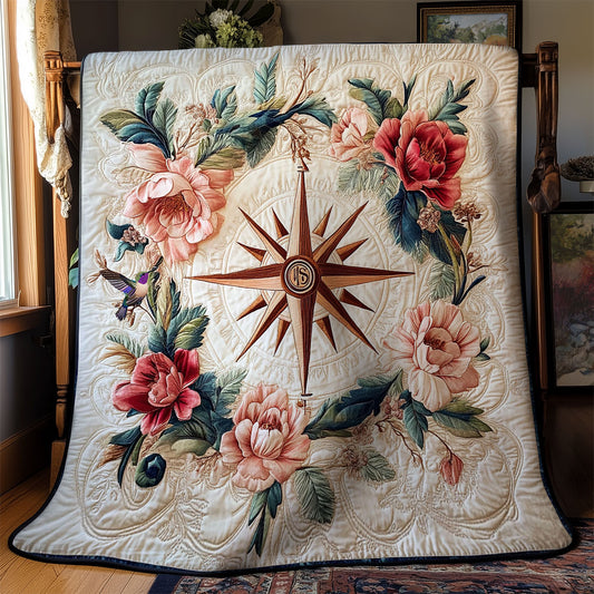 Flower Compass WY0312055CL Quilt