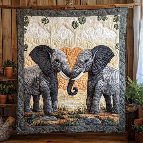 Elephant Heart WG1812019CL Quilt