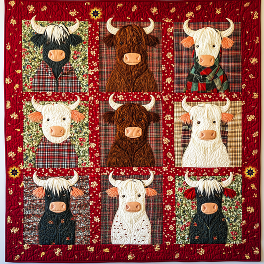 Highland Cows XR0312005CL Quilt