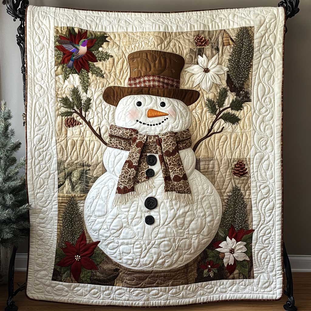 Farmer Snowman WP2811025CL Quilt