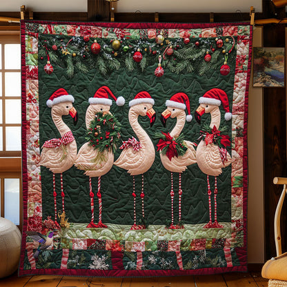 Holiday Flamingos WN0512032CL Quilt