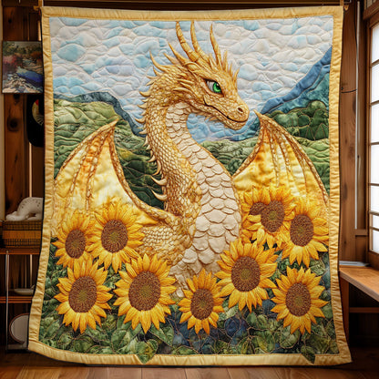 Dragon In Sunflower WY0202015CL Quilt