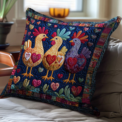 Chicken WJ1911037CL Quilt Pillow Case