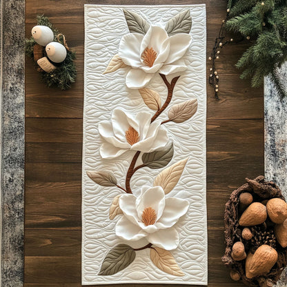 Elegant Magnolia CP2404023CL Quilted Table Runner