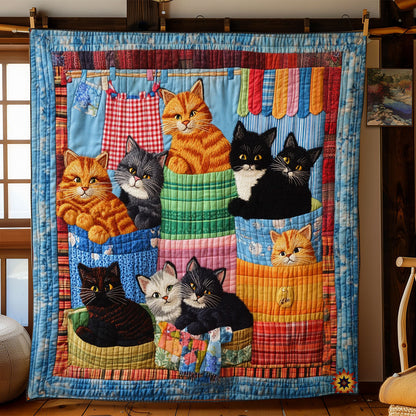 Winter Of Cat WY2012070CL Quilt