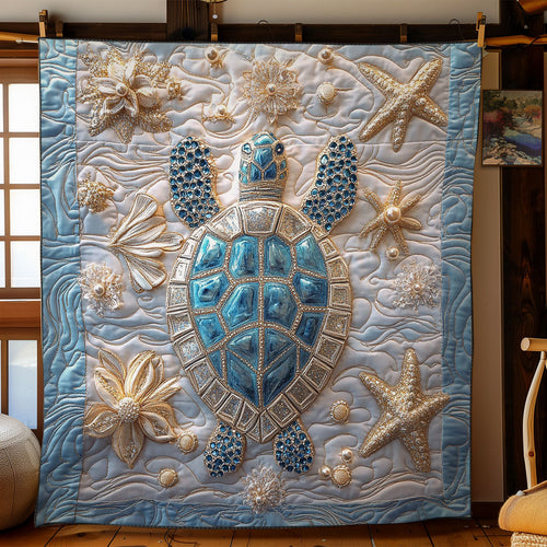 Beautiful Sparkle Turtle WY2702041CL Quilt