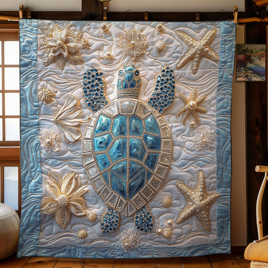 Beautiful Sparkle Turtle WY2702041CL Quilt