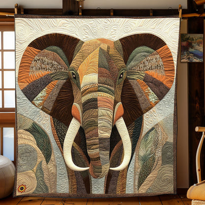 Majestic Elephant Mosaic WJ1912025CL Quilt