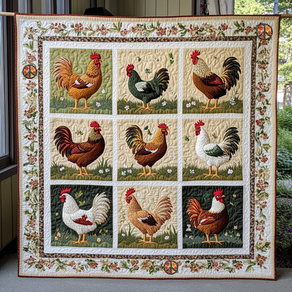 Chicken Lovers XR1012002CL Quilt