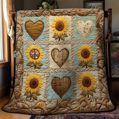 Floral Heart WN2211020CL Quilt