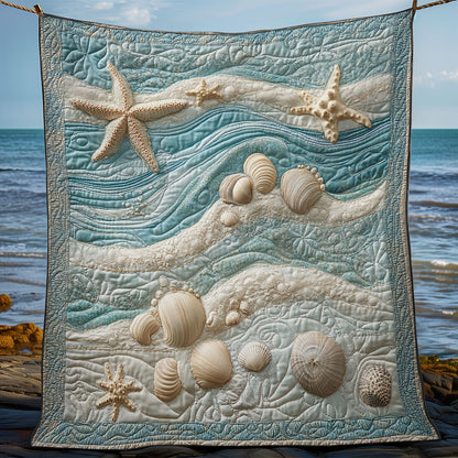 Seashell In Beach WY1202129CL Quilt