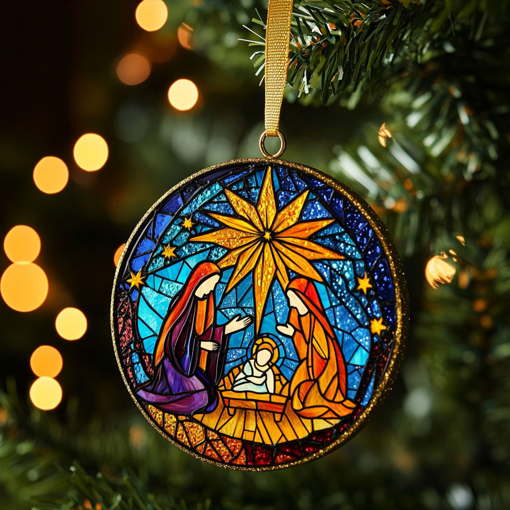 Christian Miracle Night WN1610033CL Christmas Ornament