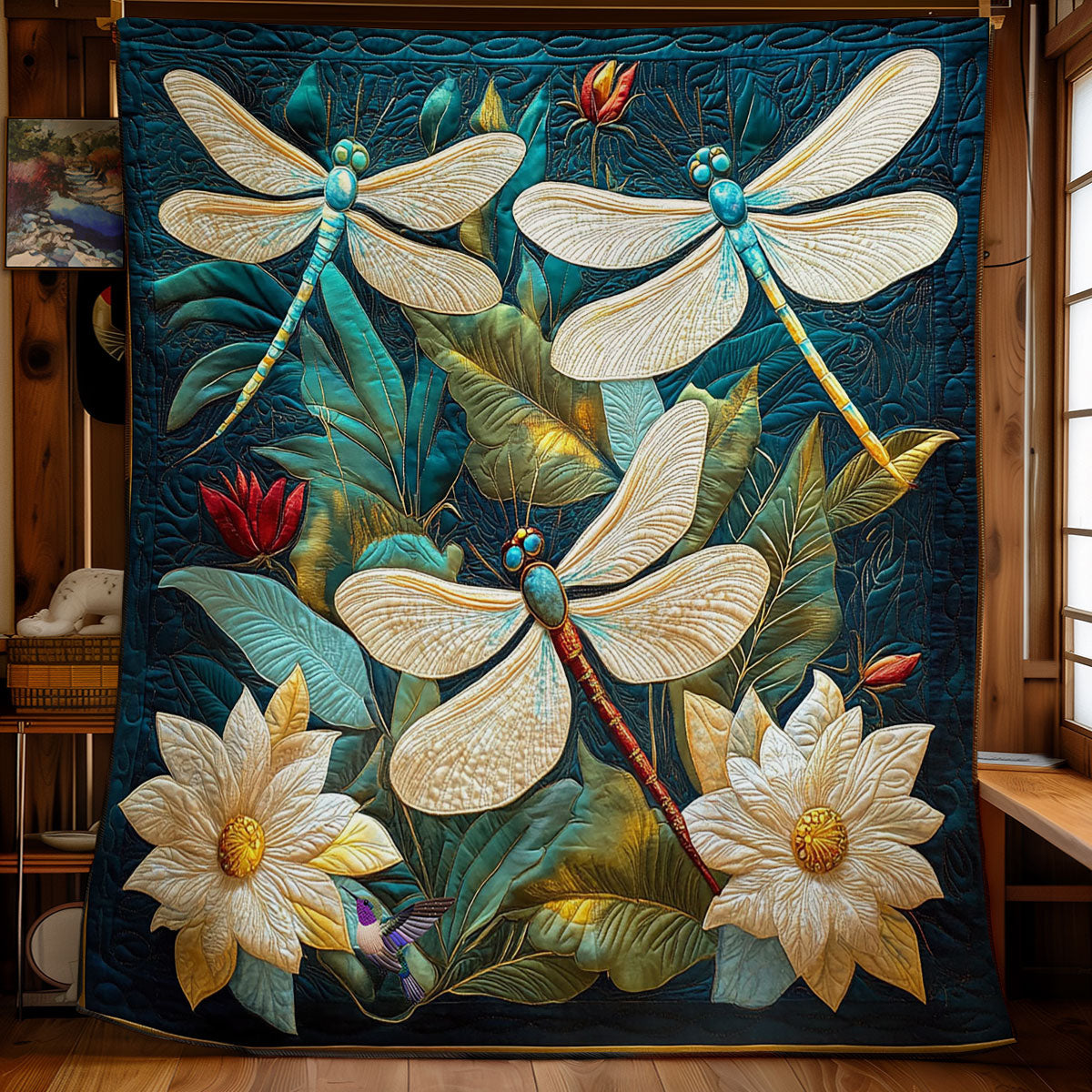 Dragonfly Garden WY0312037CL Quilt