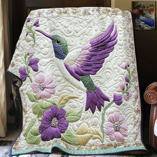 Enchanted Hummingbird Paradise WX2512017CL Quilt