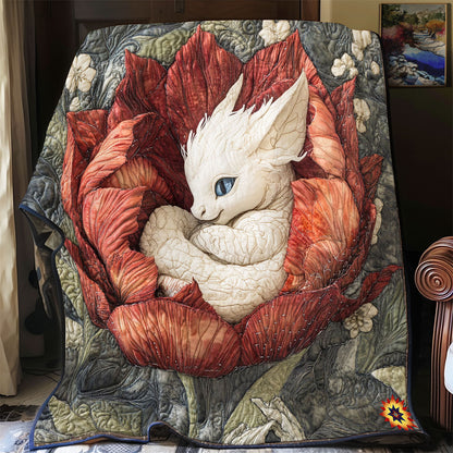 Baby Dragon In Flower WY1112001CL Quilt