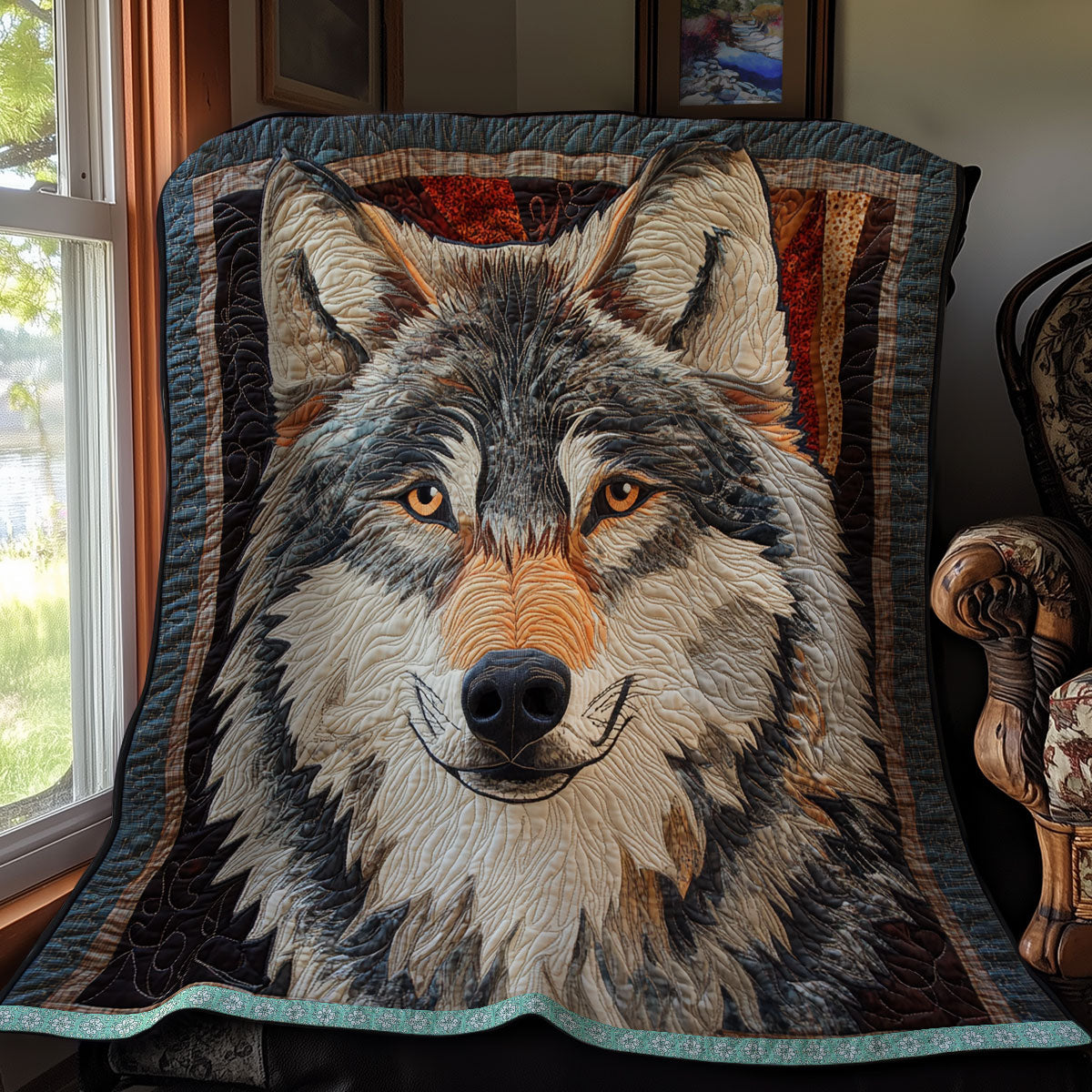 Portrait Wolf WX2011037CL Quilt