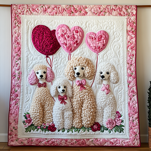 Romantic Poodle WG1001030CL Quilt