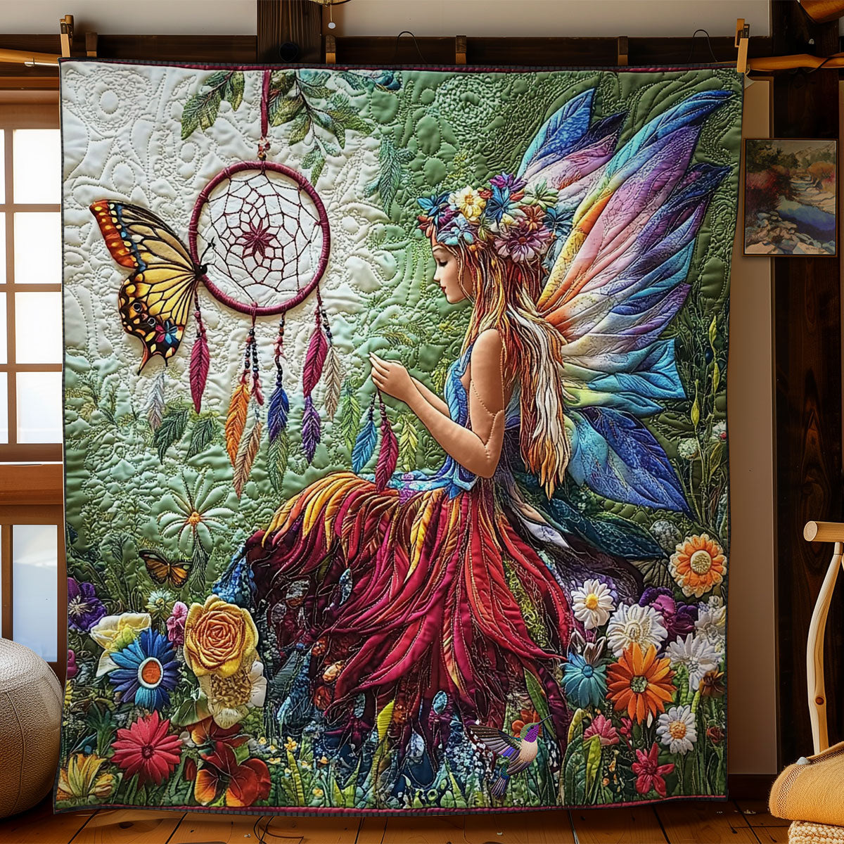 Fairy In Forest WY1612011CL Quilt