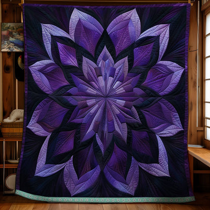 Purple Serenity Blossoms WN1309028CL Quilt