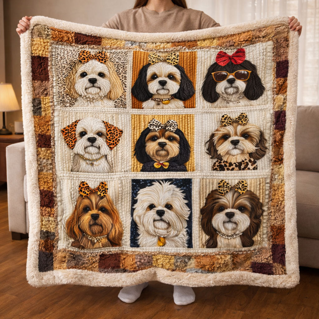 Sweet Puppy KL2301008CL Faux Fur Throw Blanket