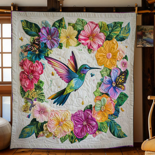 Floral Hummingbird Bliss WN1311045CL Quilt
