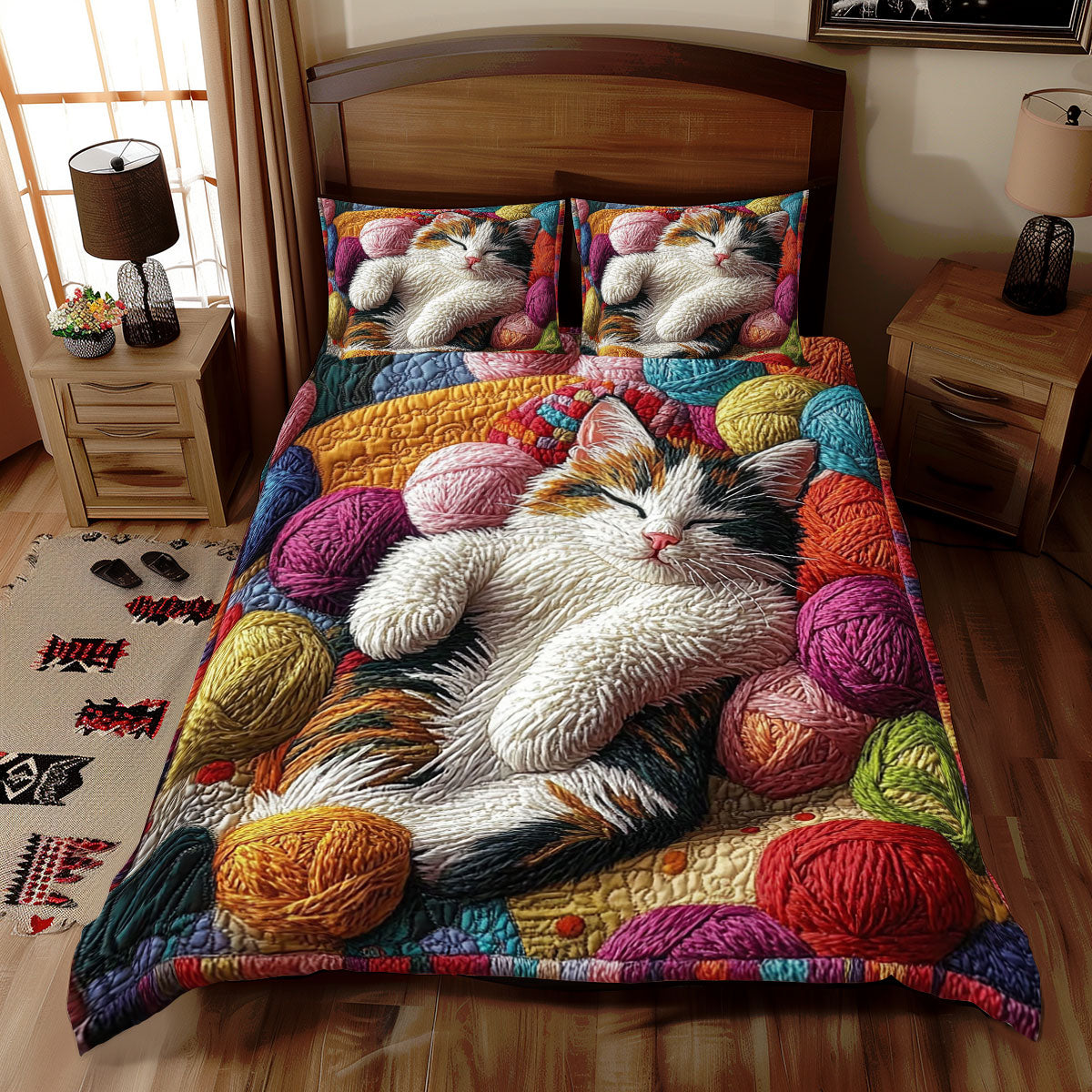 Fuzzy Cat WX2412065CL  Duvet Cover Set