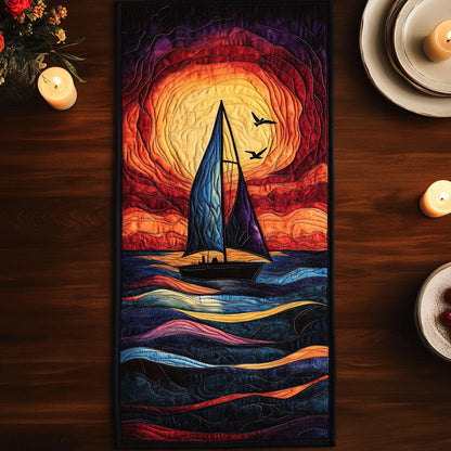Dreamy Sail CW2705500CL Quilted Table Runner