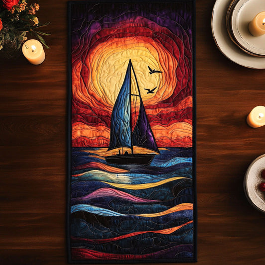 Dreamy Sail CW2705500CL Quilted Table Runner