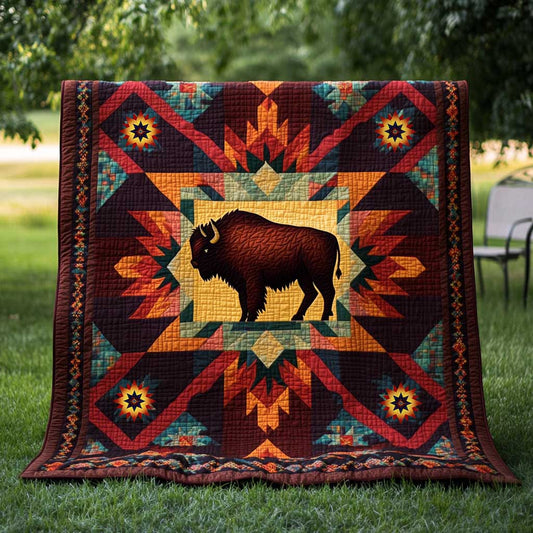 Native American Bison WJ0110013CL Quilt