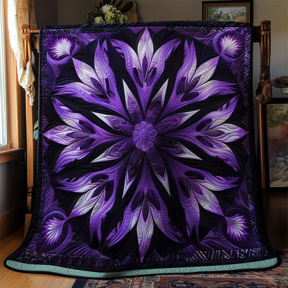 Purple Phantom Blooms WN1309038CL Quilt